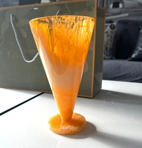 Handmade Resin <b>Vase</b>: Decorative Flower and Brush Handmade Epoxy Resin <b>Vase</b> – Modern Colorful Decorative Home Dreamy <b>Vases</b> - Product Image 2
