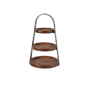 Support à cupcakes rectangulaire en bois fait main et réglable, support à desserts rustique naturel pour gâteaux, muffins, pâtisseries, mariages, fêtes - Product Image 3