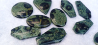 Cabochons en vrac de qualité supérieure en jaspe Kambaba rubis naturel, taille coussin, 12-30mm, 3-9g, pour bijoux haut de gamme