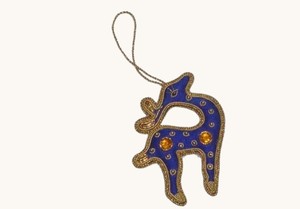 Adorno Colgante de Palmera con Cuentas y Zari |   Parche Bordado con Cuentas |   Decoración para el Hogar para Ramadán, Eid y Navidad |   Exportación al por Mayor - Product Image 1