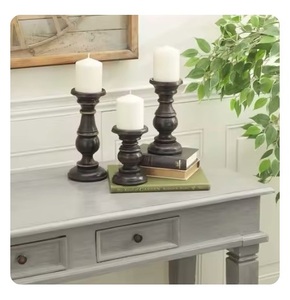 Candle Holder Wooden Candle Holder Wood <b>Tea</b> Light Holders for Home Decoration High Demanding Lighting Centerpiece Candle <b>Stands</b> - Product Image 3