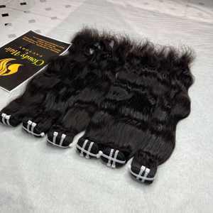 Extensiones de cabello humano de trama de piel ondulada natural vietnamita Cabello ondulado natural crudo - Product Image 6