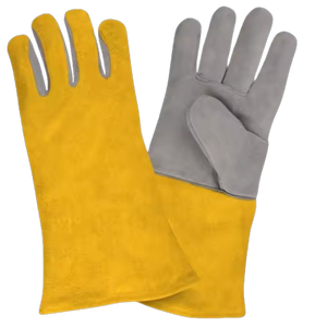 Gants de sécurité en cuir de vachette pleine fleur renforcé de haute qualité, avec pouce droit, résistants à la chaleur et ignifuges - Product Image 6