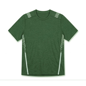 Camiseta Deportiva Reflectante de Secado Rápido para Hombre, Color Verde, Suave y Cómoda, Perfecta para Uso Diario Informal - Product Image 4