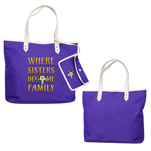 OES Where Sisters Become Family Order Of The Eastern Star Tapestry Bulk Masonic Eastern Star Tote Bags - Product Image 1