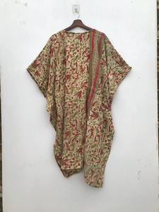 Nueva llegada hecha a mano kantha kaftan kantha edredón kaftan vestido étnico indio kantha kaftan Maxi vestido para mujeres - Product Image 6