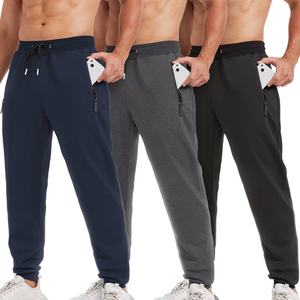 100% Cotton Men's Sweatpants Comfortable Feel Drawstring Design Mid Waist High Quality Material Outdoor Sports <b>Traveling</b> <b>Trouser</b> - Product Image 3