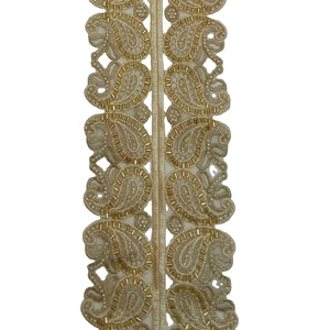 Bordures en dentelle brodée de strass, vente en gros - Product Image 1