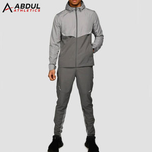 Men Windbreaker Suit Lightweight Full Zip Jacket And Matching Pants Set For Outdoor Training Travel Fitness And Daily Wear - Product Image 1