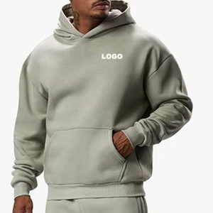 Combinaison de jogging surdimensionnée unisexe survêtement de sport pantalon de survêtement et sweat à capuche Baggy survêtement homme 100% coton - Product Image 5