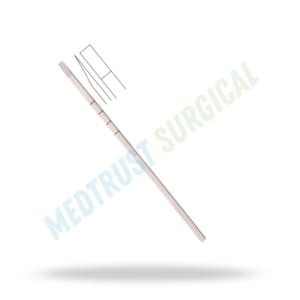 Cinzel Cottle de 18 cm con corte hueco graduado, osteótomo, instrumento quirúrgico para rinoplastia y corte óseo ORL - Product Image 4