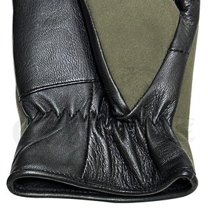 Leather Hunting <b>Gloves</b> Olive Green Black Leather Palm Touchscreen Function Daily Travel <b>Warm</b> Winter Outdoor <b>Gloves</b> - Product Image 6
