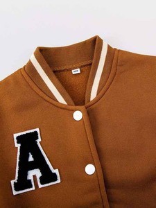 Wholesale Customized High Quality OEM ODM Service Winter Slim Sporty Stand Front Unisex Varsity <b>Jacket</b> New College School Unique - Product Image 5