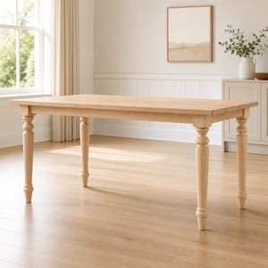 Pied de table en bois massif, pied de meuble en bois massif, style traditionnel, base de table carrée, utilisation à domicile ou au bureau, installation facile - Product Image 3