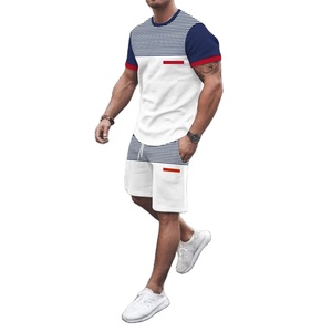 Tenue de sport deux pièces décontractée pour homme grande taille T-shirt de plage d'hiver Ensemble de survêtement 2 pièces confortable - Product Image 6