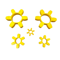 Accouplement flexible à griffes en caoutchouc PU OEM standard, type araignée, pour arbre, alésage 10 mm, dureté Shore 55A-95A, 2000 tr/min, mécanique