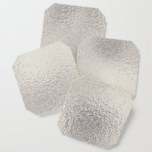 Handmade Antique Brass <b>Hammered</b> Coasters Set Of 4 With <b>Holder</b> Luxury Gold Finish Metal Drink Mats For Home Bar And Hotel Table - Product Image 6