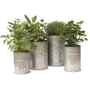 Custom Large Galvanized Flower <b>Pot</b> Metal Plant <b>Pot</b> with Stand Retro Indoor Garden Metal Planters <b>Pots</b> Wholesale Supplier Planter - Product Image 4