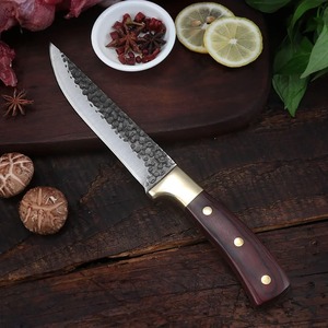 Meat Cleaver, 3Pcs Profesional Kitchen <b>Knives</b> <b>Set</b> Hand Forged <b>Sharp</b> Butcher Boning Viking <b>Knife</b> Chef Meat Cleaver with Leather - Product Image 3