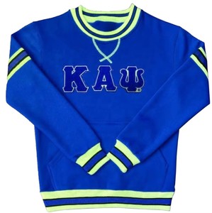 Sweatshirts de sororité avec logo brodé, impression sérigraphique, chenille, col rond unisexe, sweat-shirt oversize personnalisé - Product Image 3