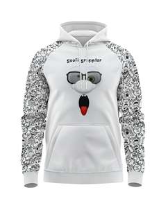 Fabricant OEM de streetwear : Sweats à capuche coupe et couture blanc et bleu ciel, 500 GSM, coupe ample, épaules tombantes - Product Image 1