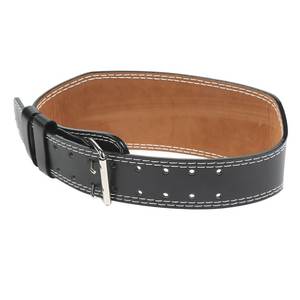 Ceinture de musculation PowerLift Pro en cuir véritable pour soulevé de terre et squat – Ceinture Iron Grip Pro – Soutien lombaire robuste - Product Image 1