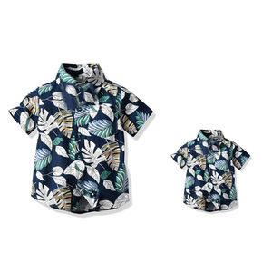 Camisa Floral de Verano Unisex a la Moda para Todas las Edades, Estilo Hawaiano con Cuello Camisero, Multicolor, Mangas Cortas, Alta Calidad - Product Image 1