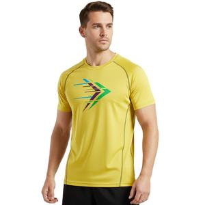 T-shirts à col rond à séchage rapide pour hommes, tissu léger et doux, idéal pour les sports de plein air, vêtements décontractés, fournisseur en gros OEM - Product Image 3