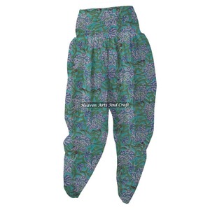 Hand Block Print Floral Pure Cotton Pajama Indian Cotton Soft Cotton Patiala Pants Comfort Fit For Women Daily Wear Gift For Her - Product Image 6
