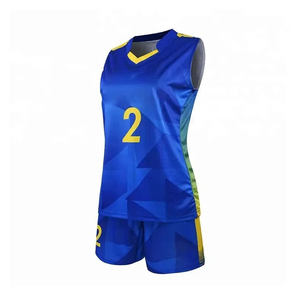 Uniformes de Voleibol Personalizados ODM a Precio Económico, Camisetas Cortas Impresas 100% Poliéster, Transpirables, de Secado Rápido, con Logotipo Personalizado - Product Image 1