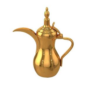 Hot Selling New Golden <b>Arabic</b> Coffee Pot Metal Durable Middle East Style <b>Tea</b> Drinking <b>Set</b> Dallah Coffee Pot - Product Image 1