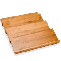Organisateur de tiroir à épices en bois pliable et empilable fait main pour le rangement des armoires de cuisine et la décoration minimaliste de la maison