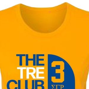<b>Women</b>’s Golden <b>Yellow</b> Graphic <b>T</b> <b>Shirt</b> Blue Tre Club Number 3 Print Short Sleeve Crew Neck Casual Cotton Tee Top Fashion <b>Shirt</b> - Product Image 6