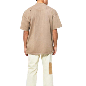 เสื้อยืดผู้ชายไซส์ใหญ่ ปรับแต่งได้ ลายขาดๆ ผ้าฝ้าย 100% เนื้อหนา ใส่สบาย โลโก้ด้านหน้า ระบายอากาศได้ดี สมบูรณ์แบบ - Product Image 2