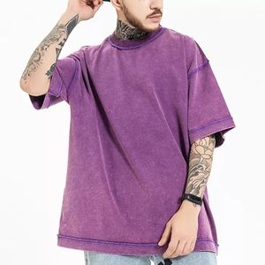 เสื้อยืดโอเวอร์ไซส์ผู้ชายสีเขียวล้วน คอตตอน แขนสั้น คอกลม ทรงลำลอง รุ่น OEM 2026 - Product Image 6