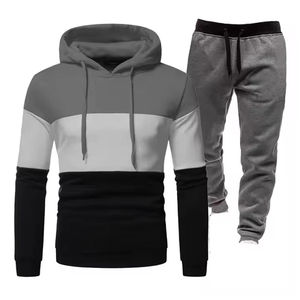 Conjunto Deportivo Clásico de Invierno con Puños Acanalados, Sudadera Transpirable de Forro Polar Técnico Estampado, Estilo Urbano - Product Image 4