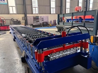 Machine professionnelle de fabrication de tôles pour portes à enroulement, norme australienne, avec perforation et découpe