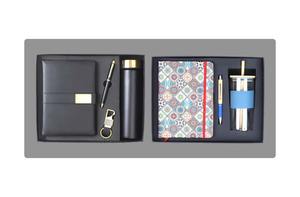 Set de Regalo Ejecutivo de Cuero de Primera Calidad con Agenda, Cartera, Botella y Llavero - Logotipo Personalizado Grabado para Promociones Corporativas - Product Image 3