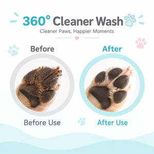 <b>Dog</b> Paw Cleaner Cup <b>Portable</b> Pet Paw <b>Washer</b> with Soft Silicone Bristles Splash-Proof for Small Medium <b>Dogs</b> Outdoor Paw Cleaning - Product Image 4