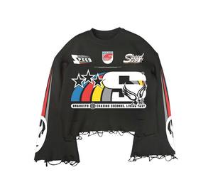 เสื้อยืดทรงหลวมพิมพ์ลายดิจิทัล คอตตอน 100% น้ำหนัก 260 กรัม รุ่นใหม่ประจำฤดูร้อน High Street สำหรับผู้ชายและผู้หญิง ไซส์พลัส - Product Image 5