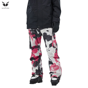 Créez Votre Propre Vêtement de Sport d'Hiver Haute Performance pour l'Extérieur : Pantalon de Ski Imperméable en Polyester avec Imprimé Graphique Streetwear - Product Image 2