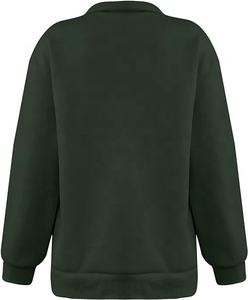Sudadera de entrenamiento 2024, nueva sudadera de gran tamaño para mujer, jersey de mezcla de algodón y poliéster, suéter a prueba de invierno, moda para mujer - Product Image 4