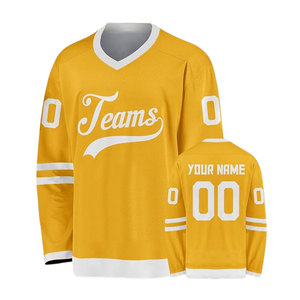 Hot Selling Custom Sublimated Ice Hockey Jersey Polyester Sports Club Team Uniform Personalized Team Name Player Name Number - Product Image 3