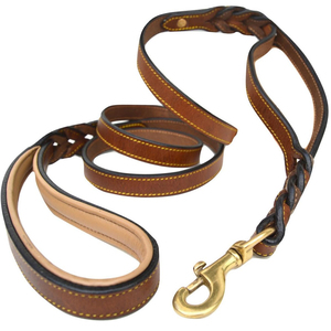 Best Selling All Sizes Available Leather Dog Leash Multi Color Premium Quality Leather Made Dog Leash - Product Image 2