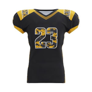 Camiseta de Fútbol Americano Personalizada, Transpirable, Cuello en V, 100% Poliéster, Impresión Digital, Manga Corta, Absorbe la Humedad, Antibacteriana - Product Image 1