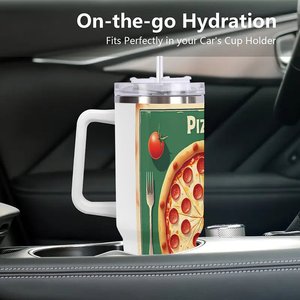 Gobelet isotherme en acier inoxydable personnalisé avec logo, 40 oz, pour usage professionnel - Product Image 3