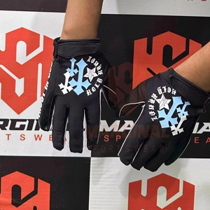 Custom Logo Winter No Slip Comfortable Breathable Gel American Football Receiver Gloves Super <b>Sticky</b> Lightweight Full Finger - Product Image 5
