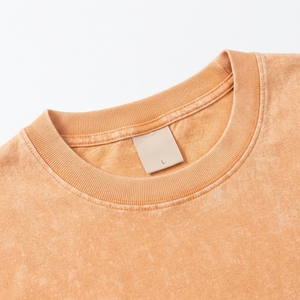 Camiseta Larga Vintage de Moda para Hombre, 100% Algodón, Corte Holgado, Hombros Caídos, Lavada, Transpirable y Ecológica - Product Image 5