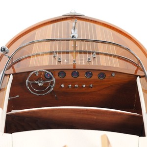B176 - Modèle de bateau à moteur Riva Ariston artisanal en bois de luxe, décoration nautique pour la maison ou le bureau, 87Lx26Wx23H cm - Product Image 5