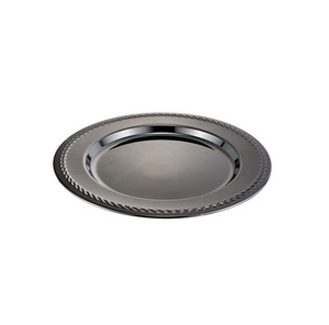 Wholesale New Design Round Metal Charger <b>Plate</b> Solid Color Polished Minimalist Design Dinnerware Serving <b>Plate</b> - Product Image 3